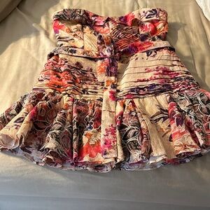 Hemant & Nandita Ruffled Skirt Mini Dress
